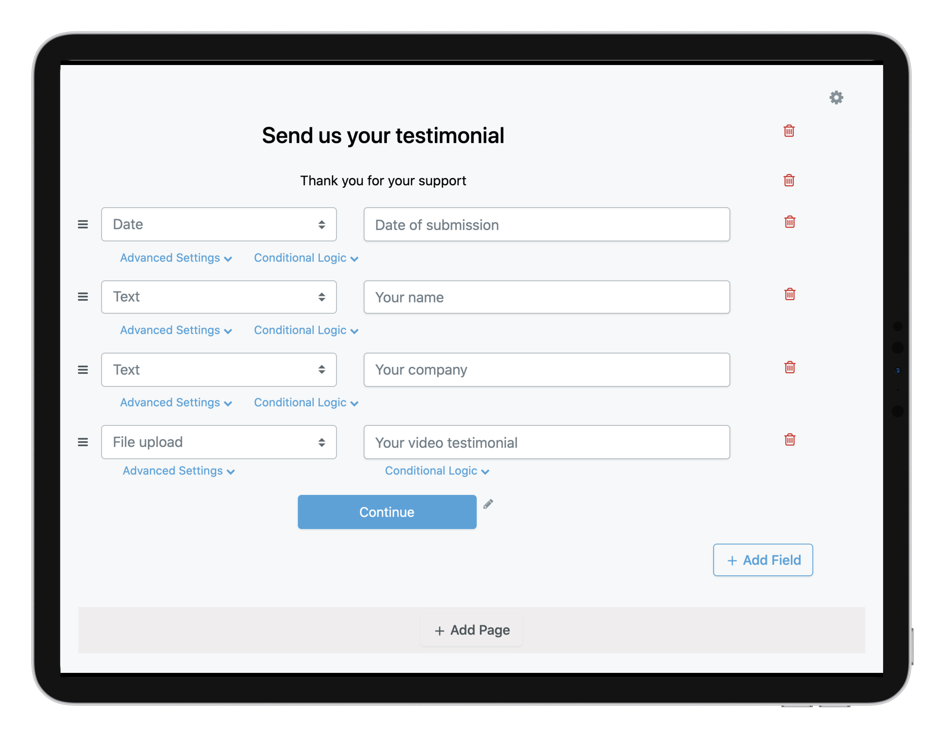 White-label and brandable file upload forms